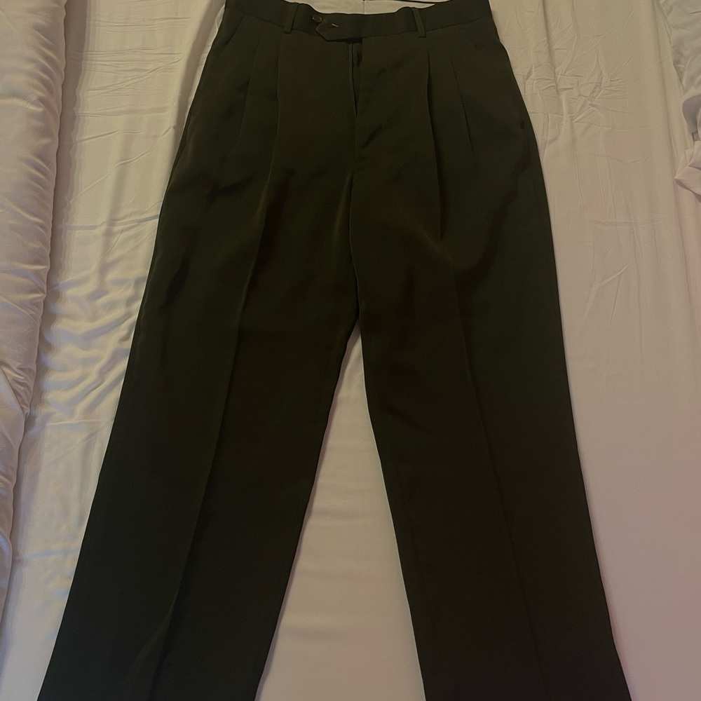 Mens dark olive trouser